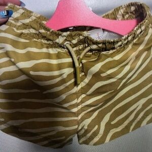 Kids Zebra Print Swim Trunks
